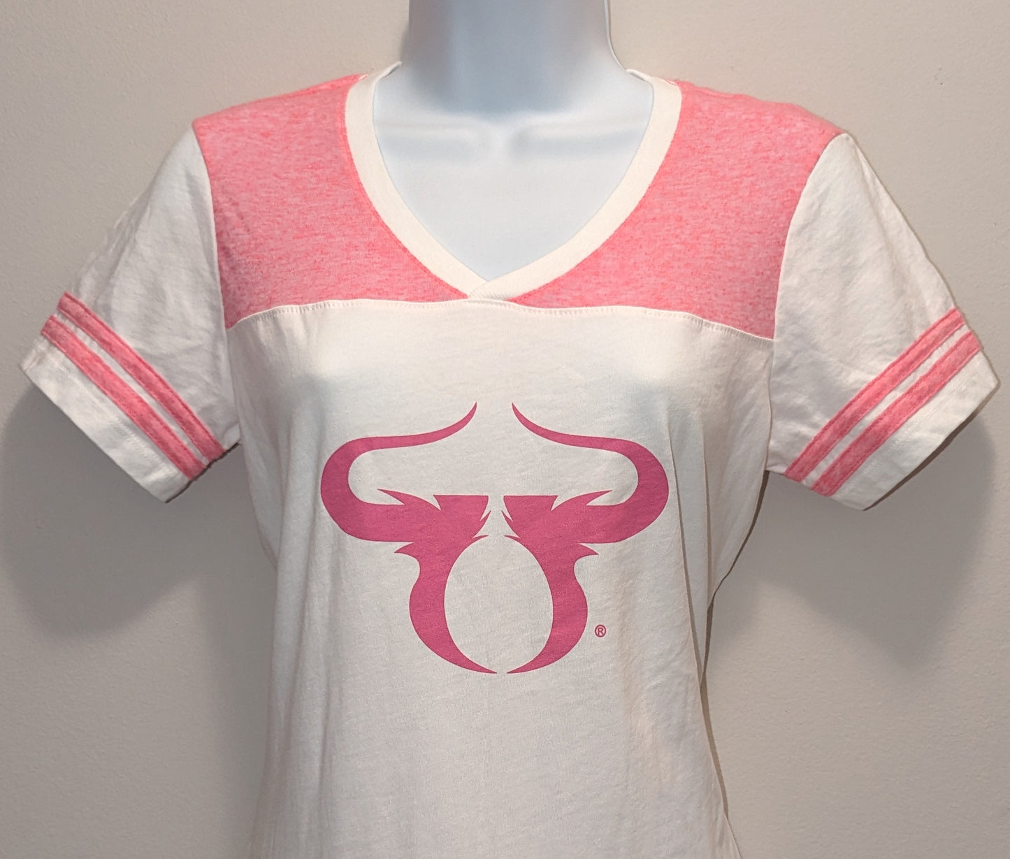 Ladies Varsity V-Neck T-Shirt